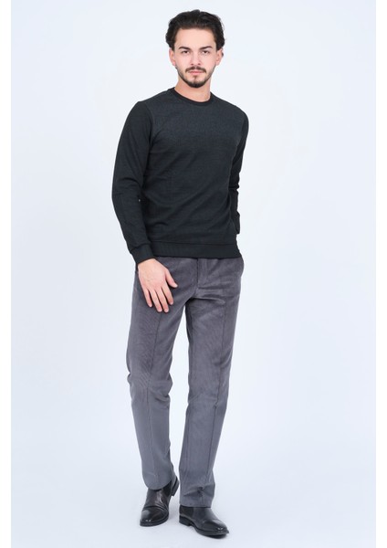 Erkek Desenli Bisiklet Yaka Triko Sweat 6782267 Siyah fiyatları