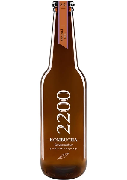 Kombucha 2200 Şeftali & Gül 330 ml.  6'lı