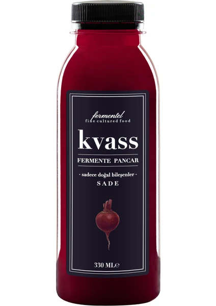 FERMENTEL KVASS SADE 330 ML. 24 şişe- Fermente Pancar ( Bir Kolide 24adet )