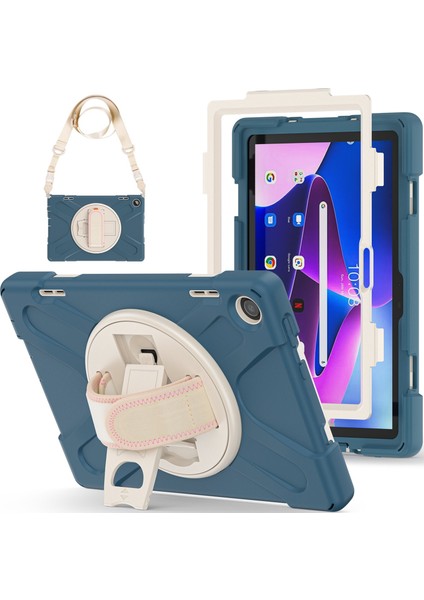 Lenovo 10.1 Inch Tablet Koruyucu Kılıf - Mavi/beyaz (Yurt Dışından) modelleri