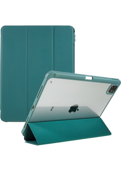 Apple 11 Inch Tablet Koruyucu Kılıf - Koyu Yeşil (Yurt Dışından)