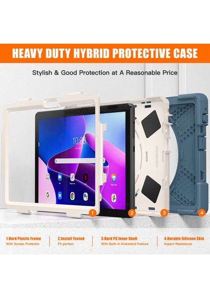 Lenovo 10.1 Inch Tablet Koruyucu Kılıf - Mavi (Yurt Dışından) fırsatları