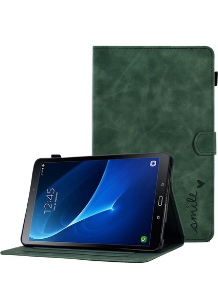 Samsung Galaxy 10.1 Inch Tablet Koruyucu Kılıf - Yeşil (Yurt Dışından)