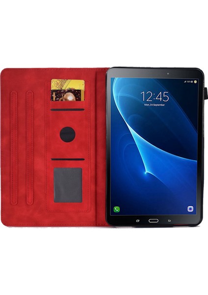 Samsung Galaxy 10.1 Inch Tablet Koruyucu Kılıf - Kırmızı (Yurt Dışından) fiyatları