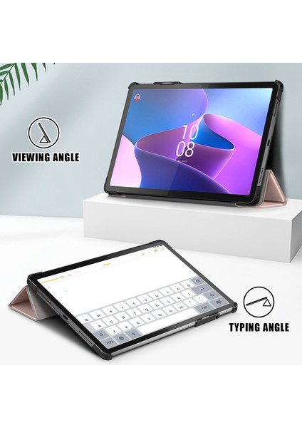 Xfashion Lenovo 11.2 Inch Tablet Koruyucu Kılıf - Pembe Altın (Yurt Dışından)