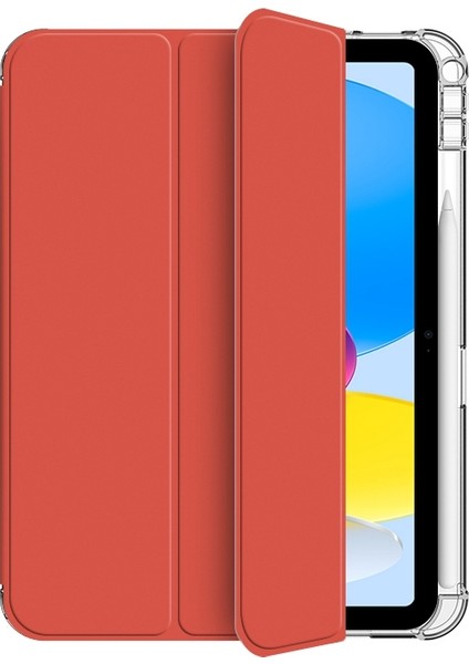 Apple 10.9 Inch Tablet Koruyucu Kılıf - Kırmızı (Yurt Dışından) fırsatları