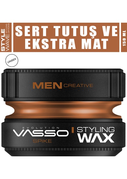 24 Saat Ekstra Sert Tutuş Güçlü Ve Mat Görünümlü Killi Wax - Spike Pro Clay Wax 150 ml 8699216347621