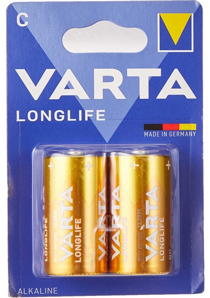 4114 Longlife C Size 2li Orta Boy Pil