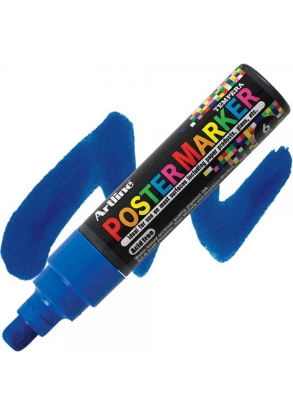 : Poster Markörü : 6,0 mm : Mavi fiyatları