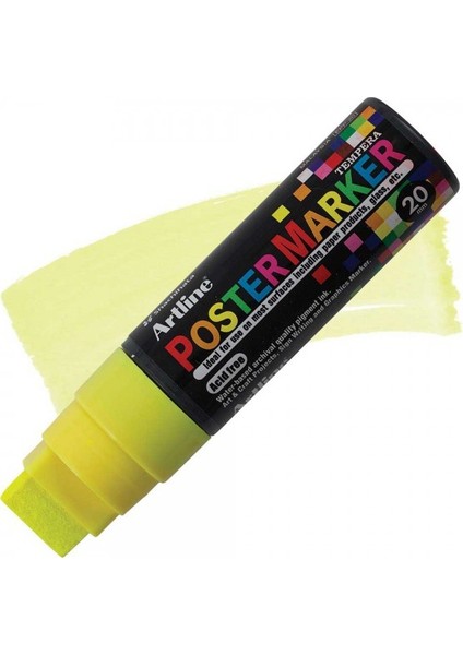: Poster Markörü : 20,0 mm : Fosforlu Sarı fiyatları