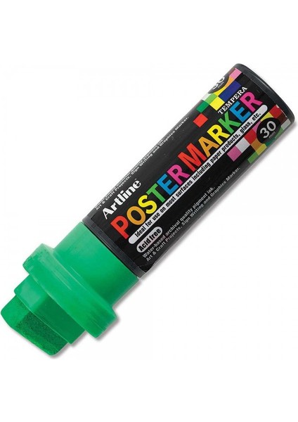 : Poster Markörü : 30,0 mm : Fosforlu Yeşil