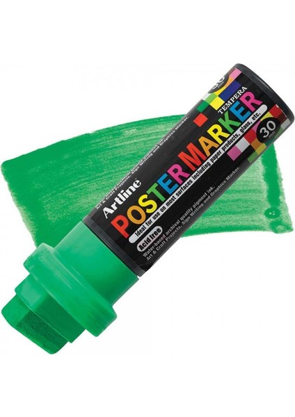 : Poster Markörü : 30,0 mm : Fosforlu Yeşil fiyatları