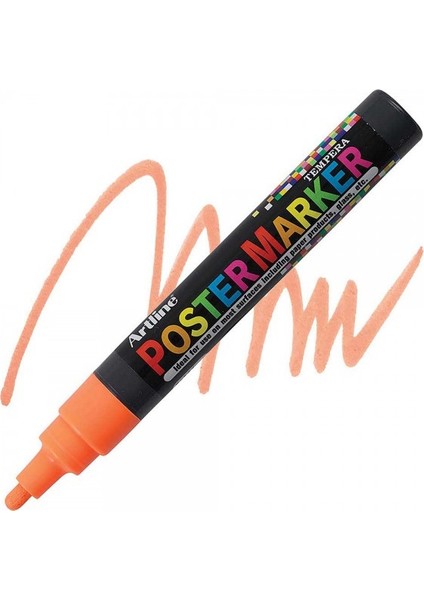 : Poster Markörü : 4,0 mm : Fosforlu Turuncu