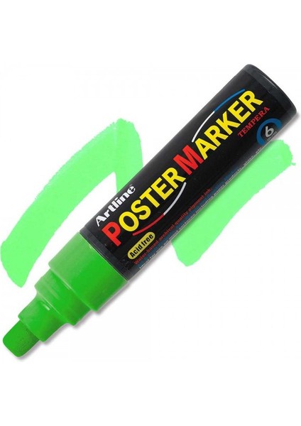 : Poster Markörü : 6,0 mm : Fosforlu Yeşil fiyatları