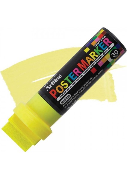 : Poster Markörü : 30,0 mm : Fosforlu Sarı fiyatları