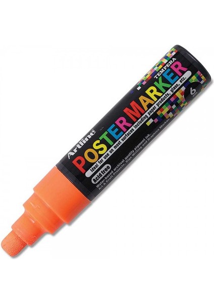: Poster Markörü : 6,0 mm : Fosforlu Turuncu