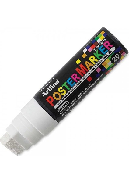 : Poster Markörü : 20,0 mm : Beyaz