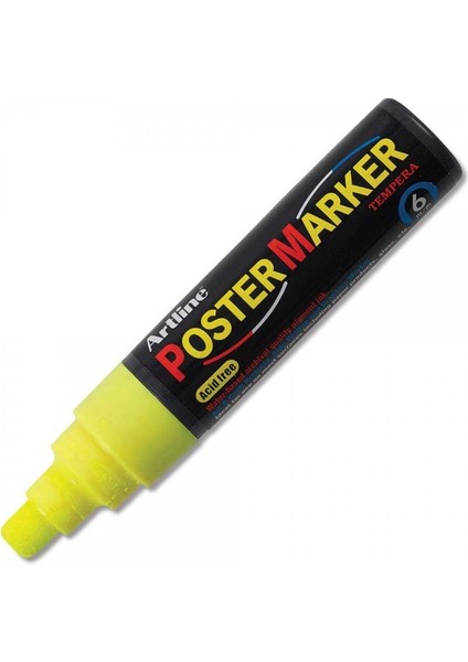 : Poster Markörü : 6,0 mm : Fosforlu Sarı