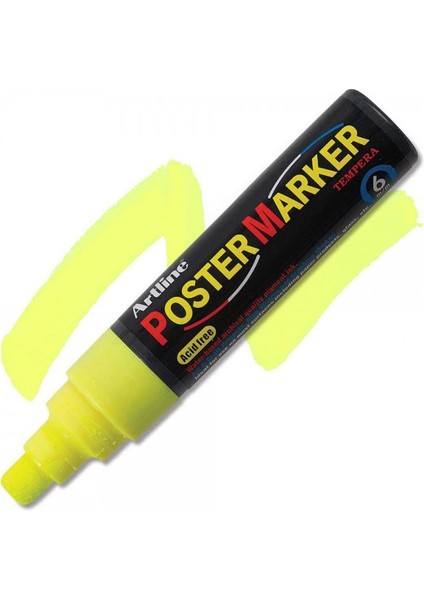 : Poster Markörü : 6,0 mm : Fosforlu Sarı fiyatları