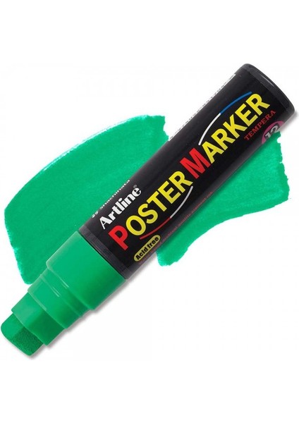 : Poster Markörü : 12,0 mm : Fosforlu Yeşil