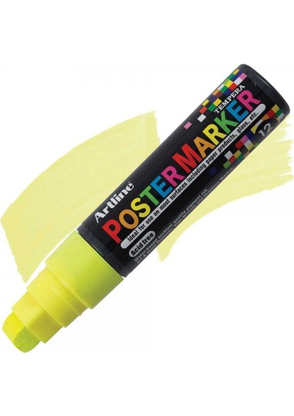 : Poster Markörü : 12,0 mm : Fosforlu Sarı fiyatları