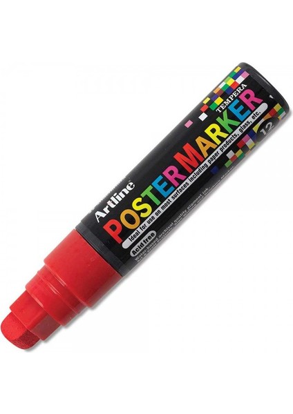 : Poster Markörü : 12,0 mm : Kırmızı