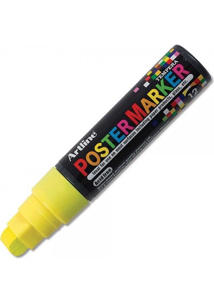 : Poster Markörü : 12,0 mm : Sarı