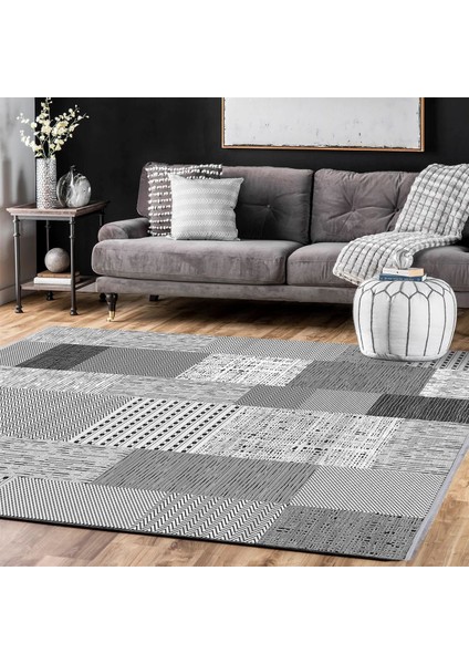 Çam Halı Crea Plus Stone Roxanne 17112 Gri Antrasit Modern Desenli Makine Halısı fiyatları