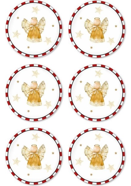 Globe 6'lı Pasta Tabak 19CM