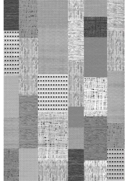 Çam Halı Crea Plus Stone Roxanne 17112 Gri Antrasit Modern Desenli Makine Halısı