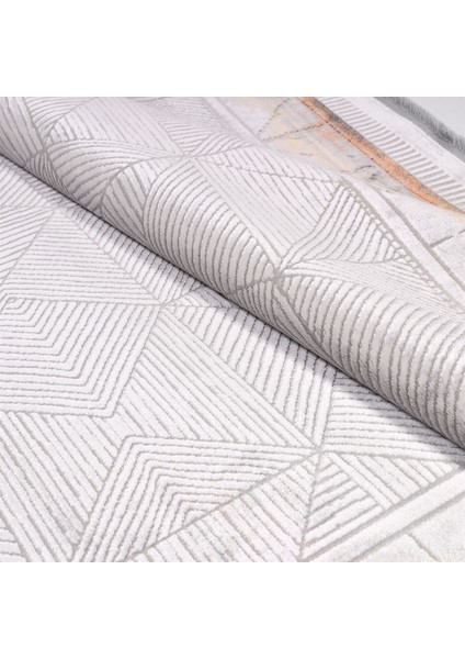 Çam Halı Crea Plus Stone Roxanne 17170 Gri Bakır Modern Desenli Makine Halısı modelleri