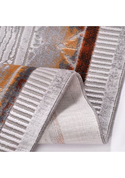 Çam Halı Crea Plus Stone Roxanne 17170 Gri Bakır Modern Desenli Makine Halısı fırsatları