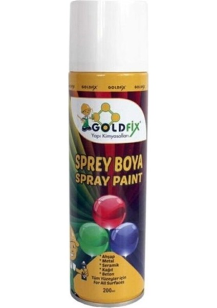 Goldfıx Sarı 200ML Sprey Boya