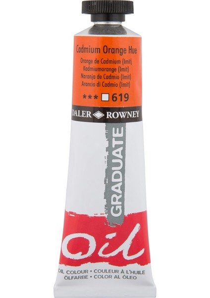 Graduate Yağlı Boya 38ML 619 Cadmium Orange Hue