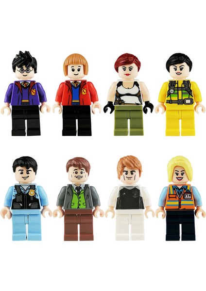 8 Parça Sihirli Figür Serisi Karakter Minifigür Seti (Yurt Dışından)