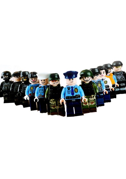 12'li Polis Serisi Karakter Minifigür Seti (Yurt Dışından)