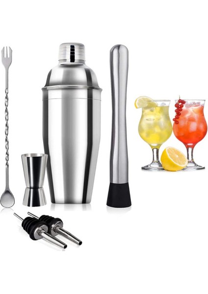 750ML 6 Parça Paslanmaz Çelik Kokteyl Karıştırma Seti (Yurt Dışından) fiyatları