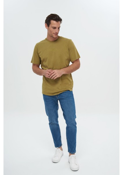 Finn Orta Mavi Regular Tapered Fermuarlı Jean Pantolon E 4407-007