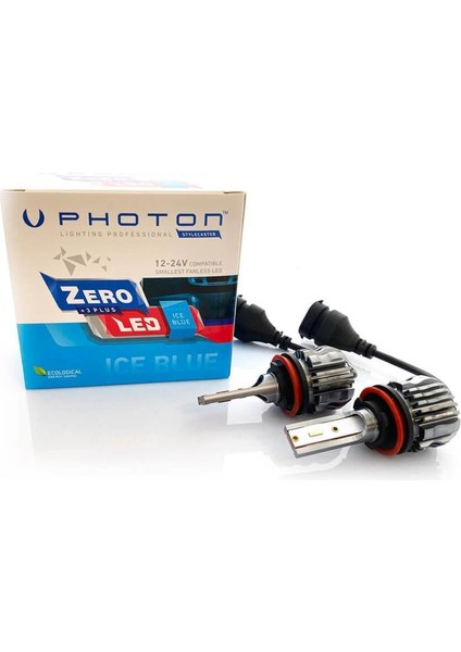 Zero H8-H9-H11-H16 Buz Mavisi +3 Plus Fansız LED