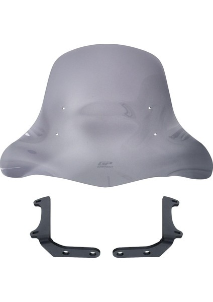 SYM Orbit II 50 2022-2024 Uyumlu Elcikli Ön Cam Füme 48 cm