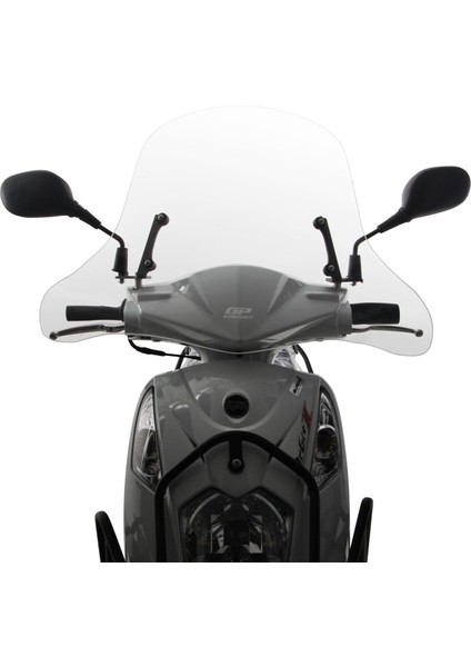 SYM Orbit II 50 2022-2024 Uyumlu Elcikli Ön Cam Füme 48 cm modelleri