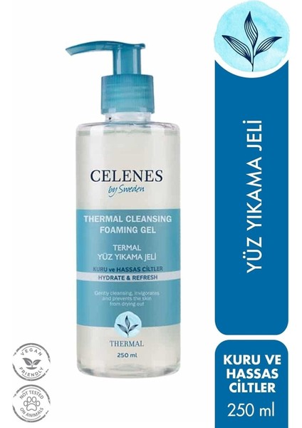 Celenes By Sweden Thermal Temizleme Jeli Kuru ve Hassas Ciltler 250 ml