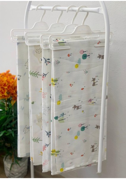 Animals Müslin Örtü 4265 Beyaz modelleri