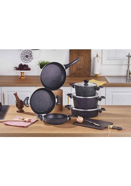 Xl Master Cook 9 Parça Tencere Seti Siyah fiyatları