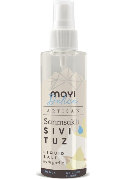 Mayi Artisan Sarımsaklı Sıvı Tuz 150 ml