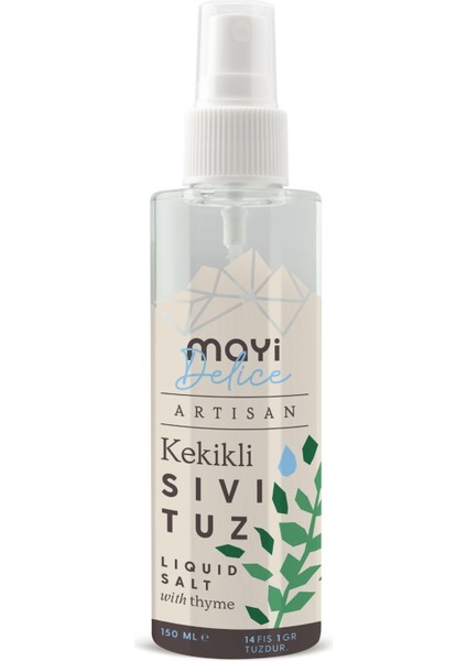 Mayi Artisan Kekikli Sıvı Tuz 150 ml