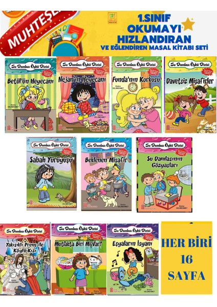 1.sınıflar Için Damla Öykü Dizisi (10 Kitap) Okuduğunu Anlama Değerlendirme Test