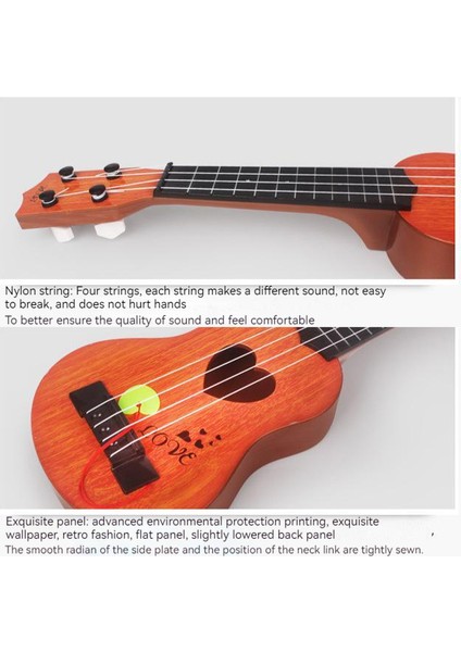 Çocuk Simülasyonu Ukulele Müzik Aleti - 35 cm (Yurt Dışından)