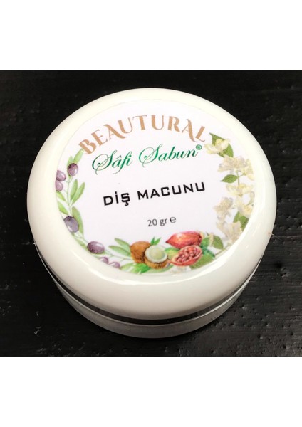 Doğal Diş Macunu Florürsüz Yenilebilir Içerikli 20GR