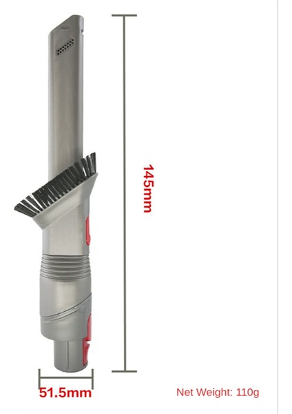 Dyson V7 V8 V10 V11V15 Elektrikli Süpürge Için Yumuşak Fırça Ultra Dar Yarık Köşe Çok Fonksiyonlu Ucu Yedek Yedek Parça
